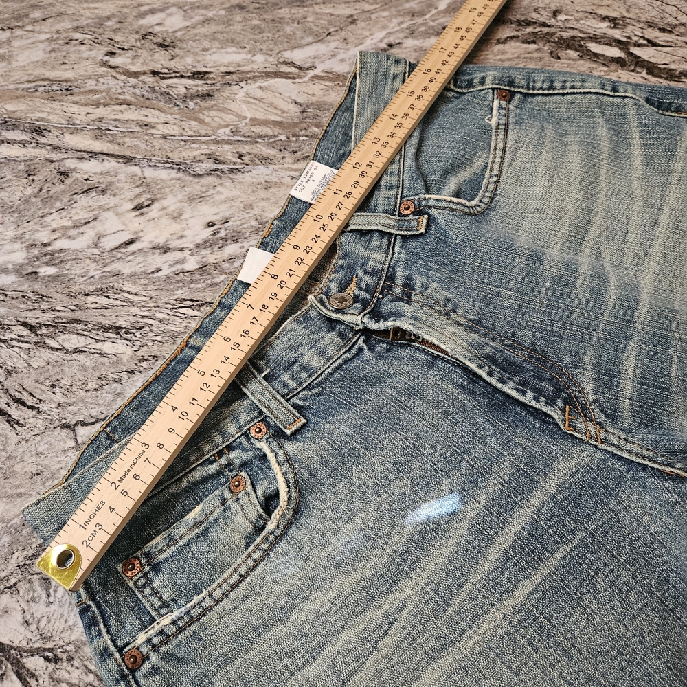 Lucky Brand Faded Blue Straight-Leg Jeans 100% Cotton - Picture 8 of 13